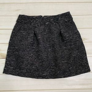 Sparkle mini skirt black silver by Ann Taylor LOFT